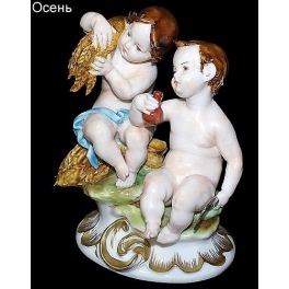 Фарфоровая фигурка «Времена года. Весна», Италия