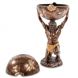 Статуэтка-шкатулка «Атлант», 15х13,5х31,5 см