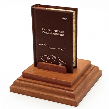 Подарочная миниатюрная книга «Книга Притчей Соломоновых», кожаный переплет