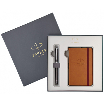 Подарочный набор Parker: блокнот и перьевая ручка