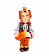 Ёлочная игрушка «Девочка-Лисичка»