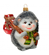Ёлочная игрушка «Ёжик с котомкой»