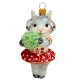 Ёлочная игрушка «Козочка с капустой»