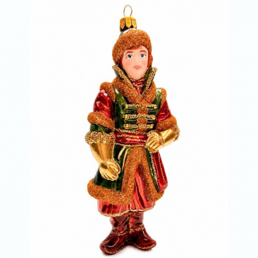 Елочная игрушка ручной работы «Молодой царевич», 17х7,5х5,5 см