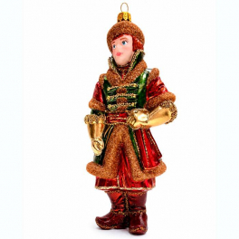 Елочная игрушка ручной работы «Молодой царевич», 17х7,5х5,5 см