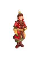 Ёлочная игрушка «Царевич в бордовом кафтане»