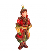 Ёлочная игрушка «Царевич в бордовом кафтане» Ёлочная игрушка «Царевич в бордовом кафтане»