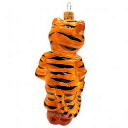 Елочная игрушка ручной работы «Мальчик в костюме тигра», 12х5,5х4 см