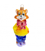 Ёлочная игрушка «Кот с бантом» Ёлочная игрушка «Кот с бантом»