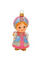 Ёлочная игрушка «Василиса в нарядном кокошнике»