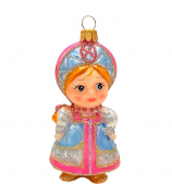 Ёлочная игрушка «Василиса в нарядном кокошнике»