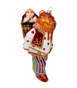 Ёлочная игрушка «Мишка и Маша»