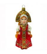Ёлочная игрушка «Царевна в красном наряде»