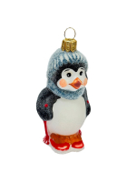 Ёлочная игрушка «Пингвин на лыжах»