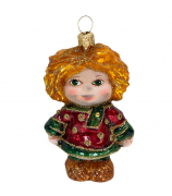 Ёлочная игрушка «Чумазый проказник, бордо»