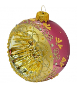 Ёлочный шар-рефлектор «Розовый муслин»