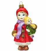 Ёлочная игрушка «Девочка с куклой»