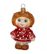 Ёлочная игрушка «Чумазый проказник, красный»