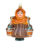 Ёлочная игрушка «Девочка с коромыслом»