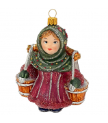 Ёлочная игрушка «Девочка с коромыслом»