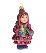 Ёлочная игрушка «Девочка с леденцом на палочке»
