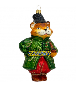 Ёлочная игрушка «Котофей в зелёном сюртуке»