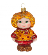 Ёлочная игрушка «Чумазый проказник, оранжевый»