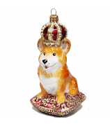 Ёлочная игрушка «Корги в короне»