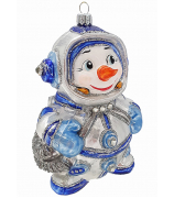 Ёлочная игрушка «Снеговик-космонавт»