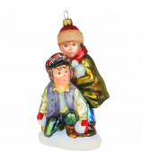 Елочная игрушка «Игра в снежки»