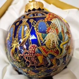 Коллекционный ёлочный шар «Садко», Палех