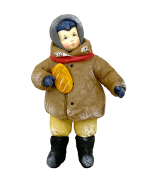 Елочная игрушка «Мальчик с батоном» 
