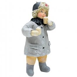 Ватная ёлочная игрушка «Мороженое ребёнку положено», высота 12 см