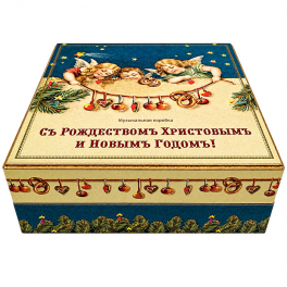 Набор с ватной ёлочной игрушкой «Колядки» в музыкальной коробке
