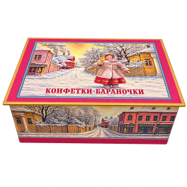Набор ватных ёлочных игрушек «Конфетки-бараночки» в музыкальной коробке
