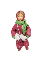 Елочная игрушка «Девочка с коньками»