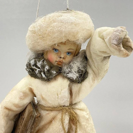 Подарочный набор с ватной ёлочной игрушкой «Филипок и азбука»
